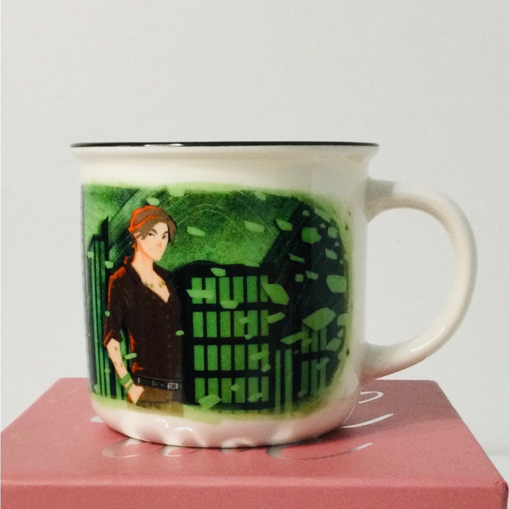 Illumicrate Jade City Coffee Tea Mug Cup Fonda Lee Green Bone Saga